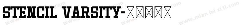 Stencil Varsity字体转换